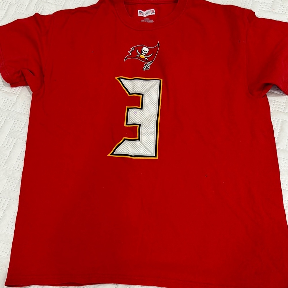 NFL Tampa Bay Buccaneers Red Short Sleeve Tees for Team Enthusiasts